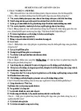 Đề kiểm tra giữa kì môn Giáo dục công dân 6